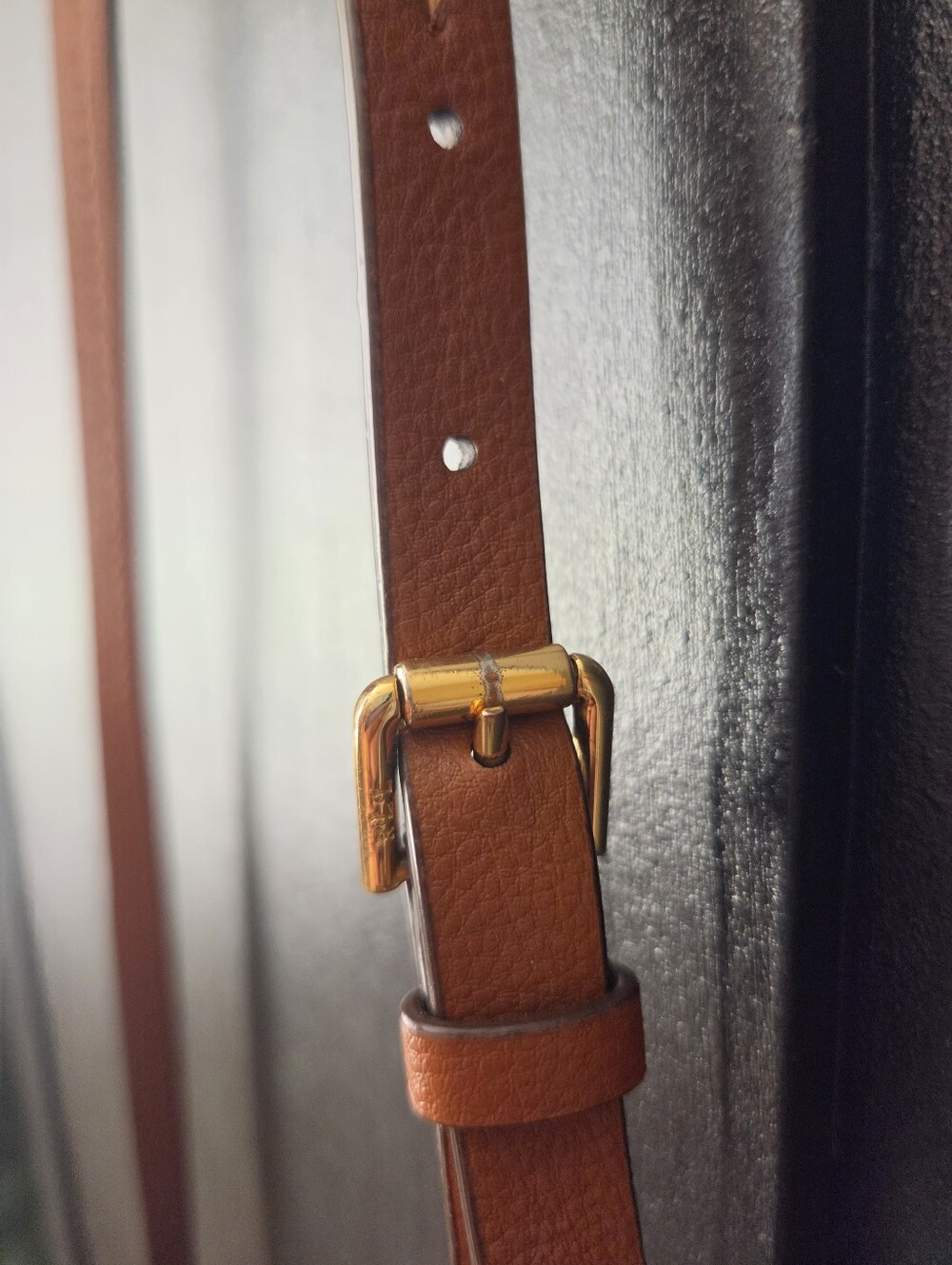 Lauren Ralph Lauren Tan Leather Crossbody with Gold Hardware ~ PLEASE READ - Picture 4 of 16